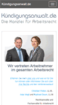 Mobile Screenshot of kuendigungsanwalt.de